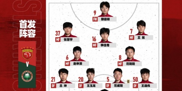 开云-今日首发：中乙联赛第15轮，上海海港富盛经开vs北京理工